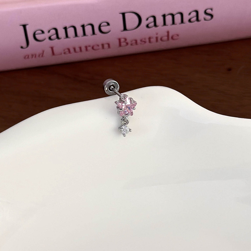 싱글 이어링 마이크로셋 지르코니아