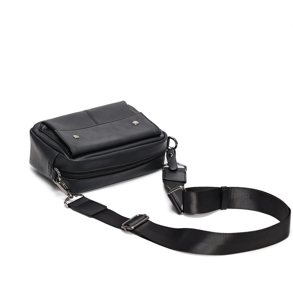 Heren Leren Kruisbodytas