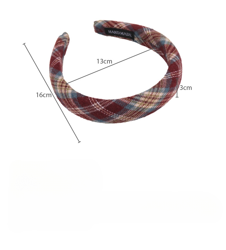 Diadema Preppy de Cuadros