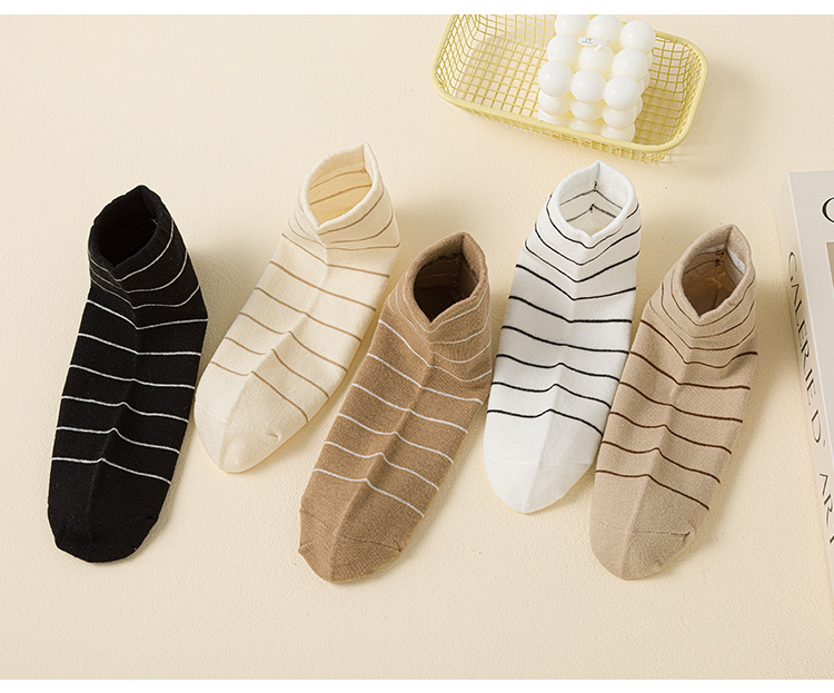 Женские Хлопковые Носки в Полоску