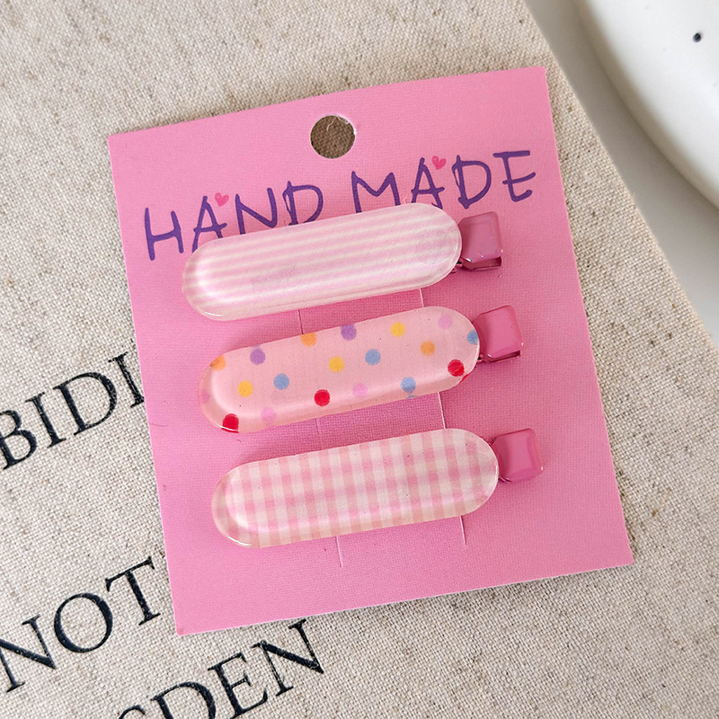 Jelly Kleur Strik Ster Stippen Haarclips Set