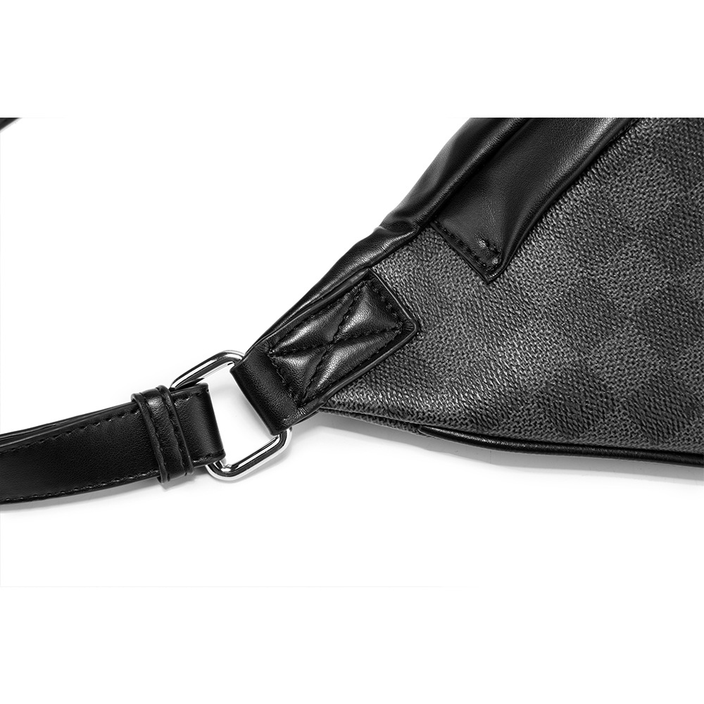 Men's Plaid Crossbody Waist Bag