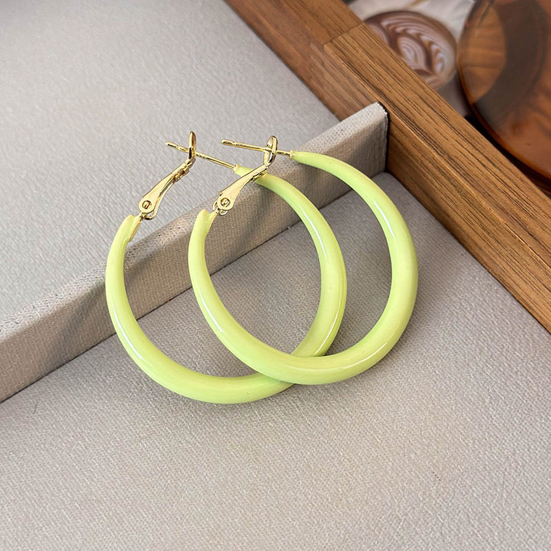 컬러풀 후프 귀걸이