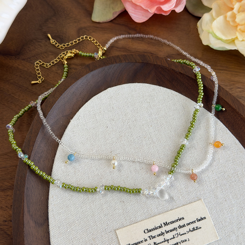 Намисто з Натурального Каміння з Намистинами