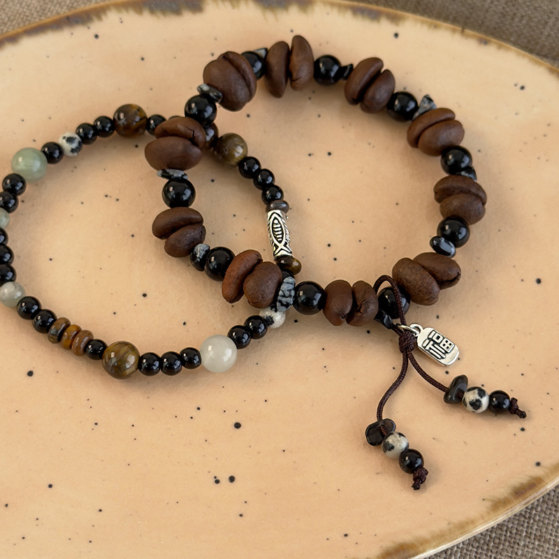 커피빈과 호안석 비즈 팔찌