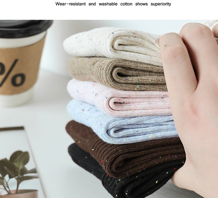 Meias Mid-Crew de Algodão para Mulher