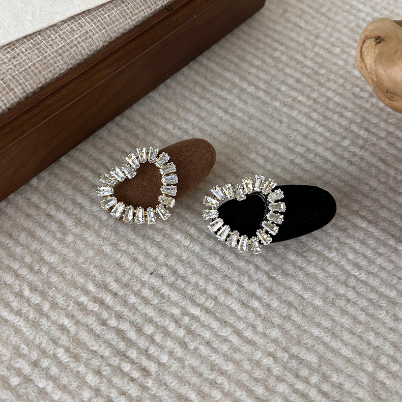 Agrafă de Păr cu Inimă de Rhinestone