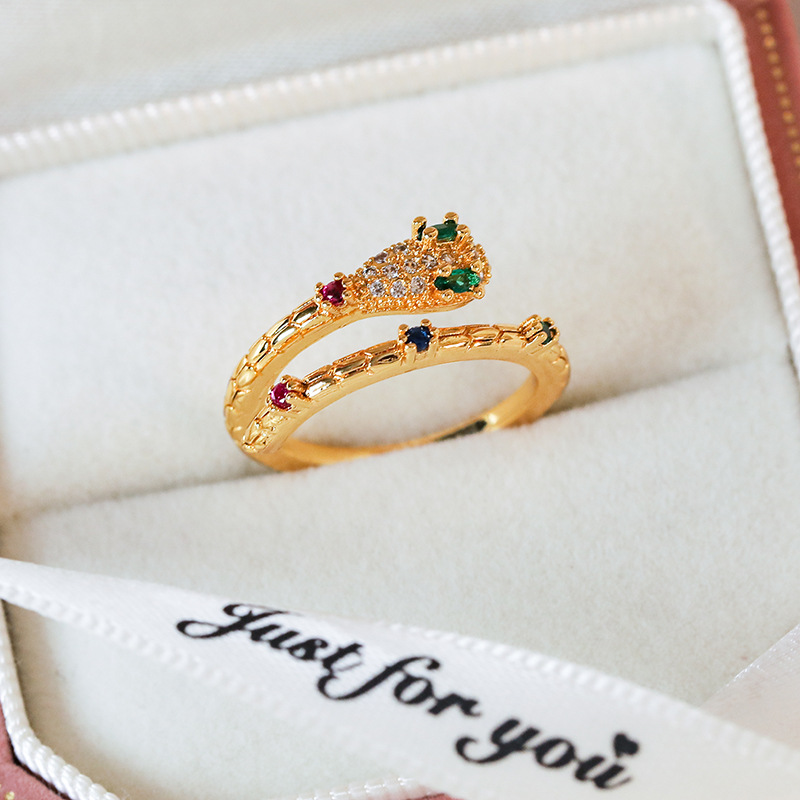 Justerbar Hjärta Zirconia Ring