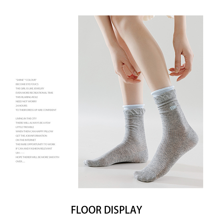 Meias de Algodão Sem Costuras