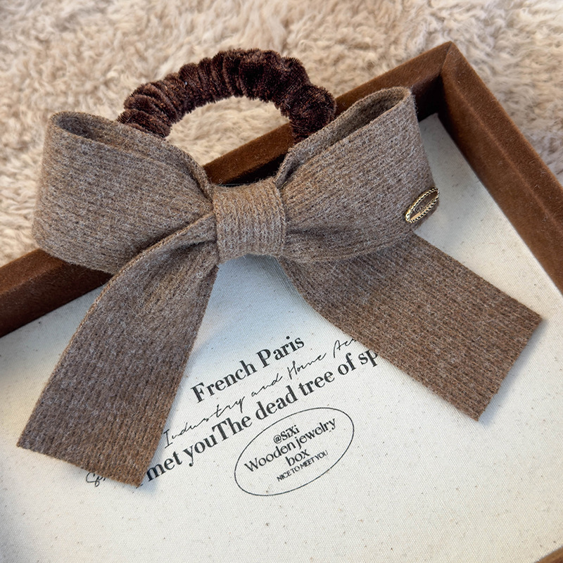 Knitted Bow Hair Tie