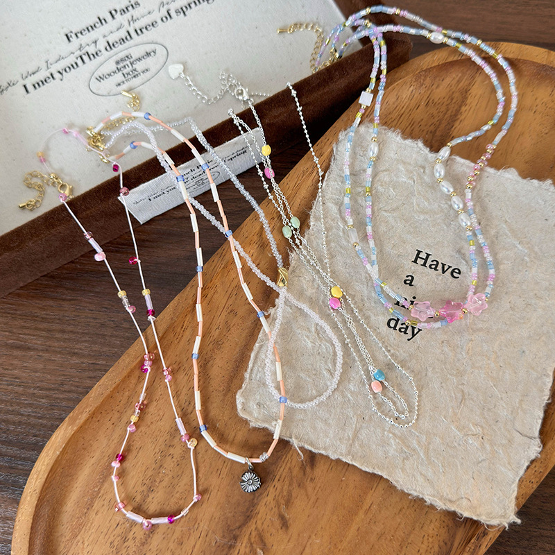 Чокер з Бісером Зірочки Квіти