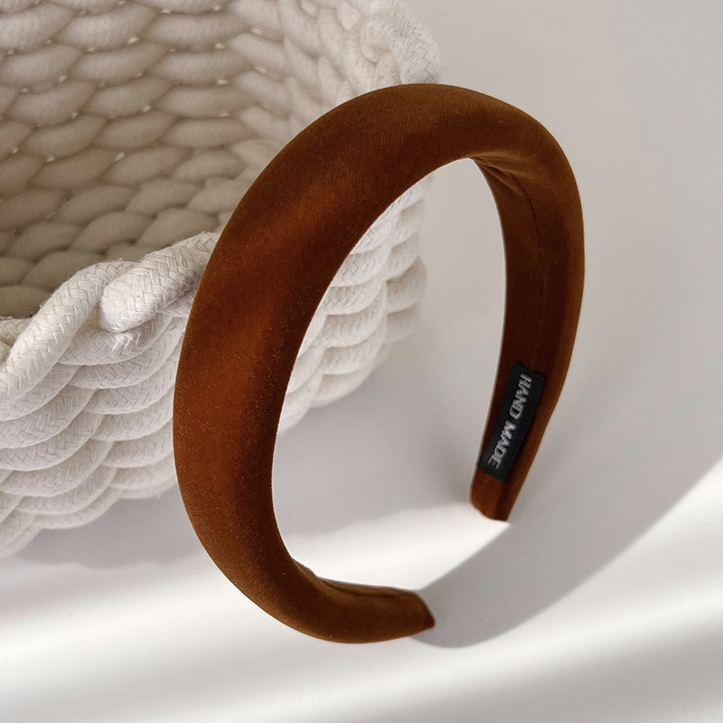 Cinta para el Cabello de Terciopelo Naranja Calabaza