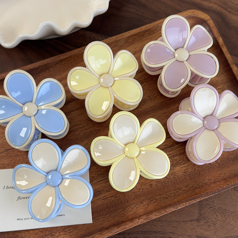 Agrafă de Păr Plastic Florală