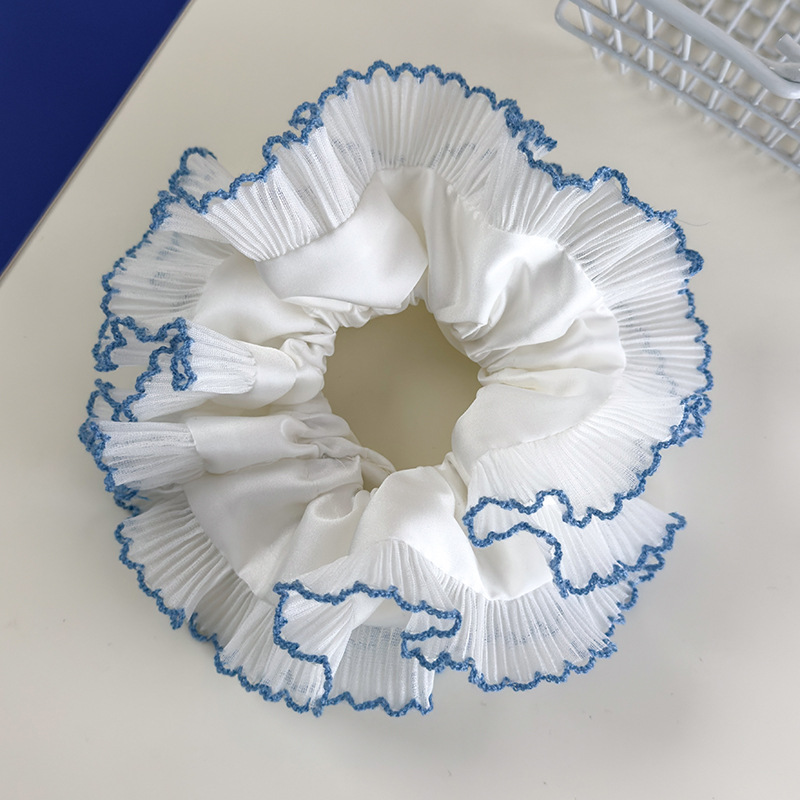 Niebieska Kraciasta Gumka do Włosów