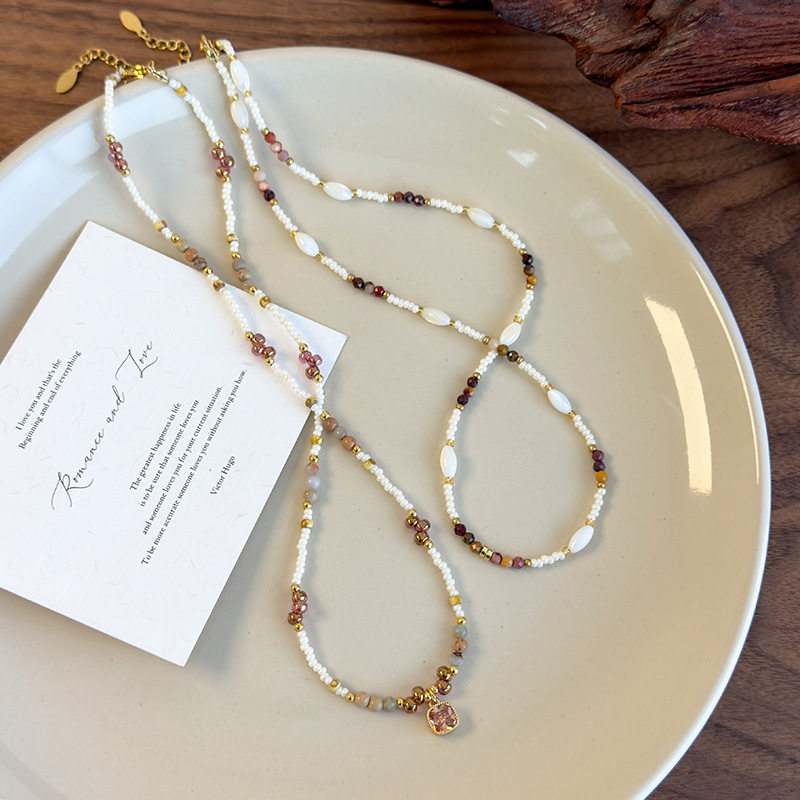 Намисто з намистинами «Котяче Око» у Китайському Стилі