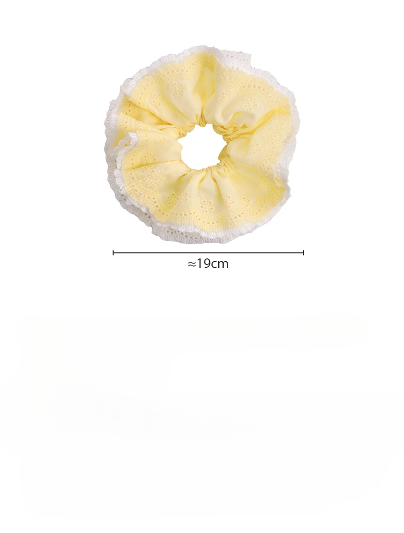 Hair Scrunchie z Haftowaną Koronką