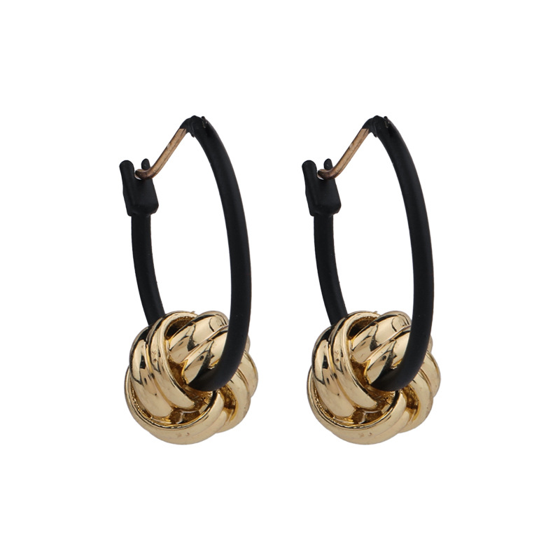 Knot Hoop Earrings