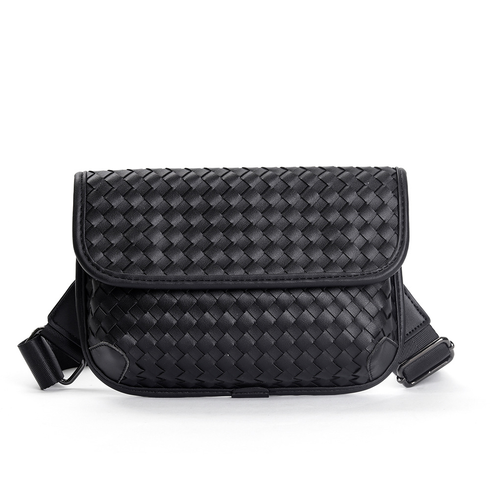Hand-Woven Leather Crossbody Bag
