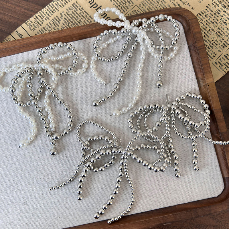 หัวเข็มขัดรองเท้าโบว์ลูกปัด