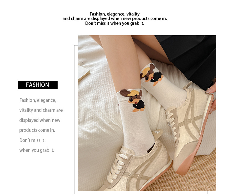 Meias Mid-Crew Femininas