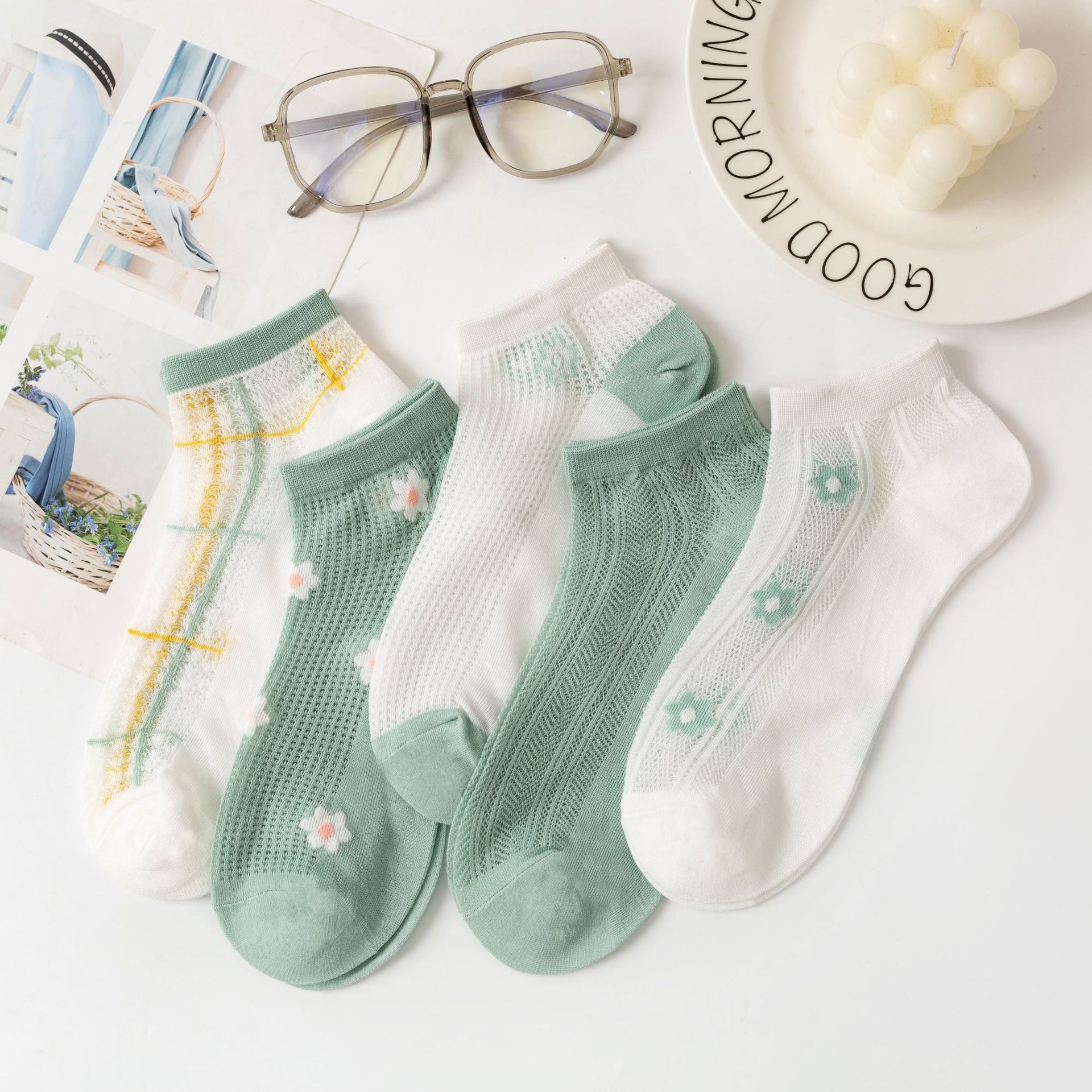 Cartoon Bear Ankle Socks