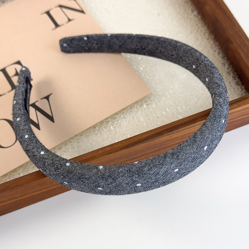 Bandă pentru Păr Denim cu Pietre Strălucitoare