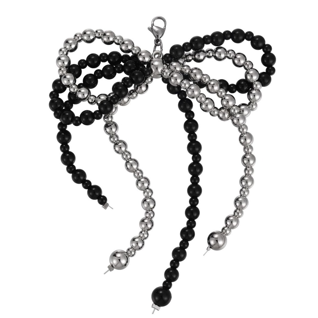 Beaded Bow Shoe Buckle