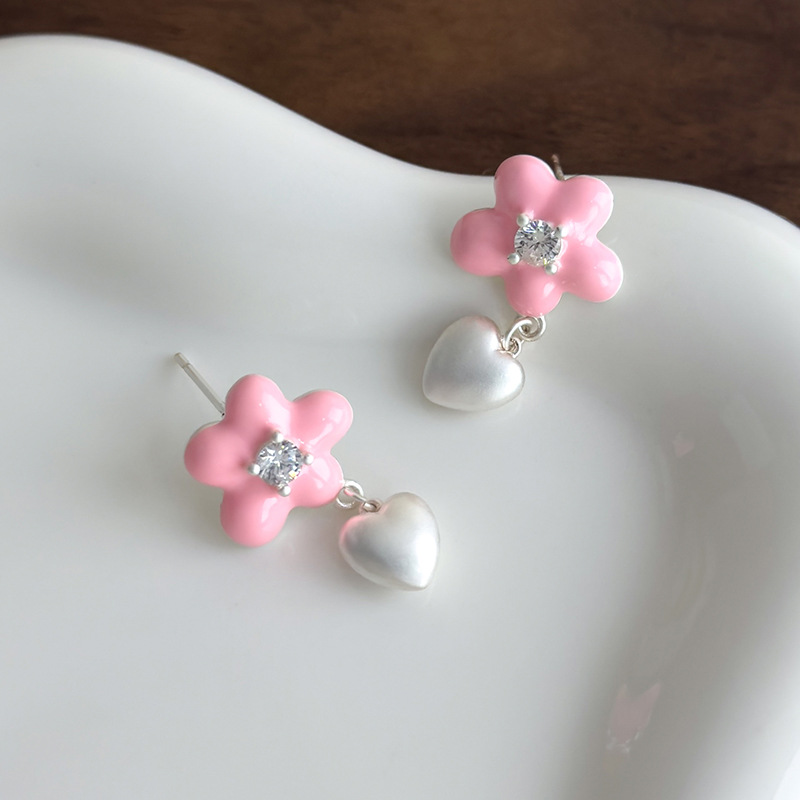 Сережки Серце Квітка