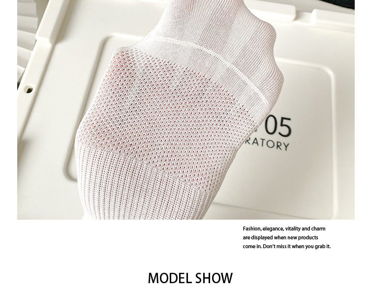 ถุงเท้าผู้ชายฝ้ายเมชระบายอากาศ