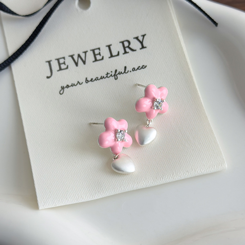 Сережки Серце Квітка