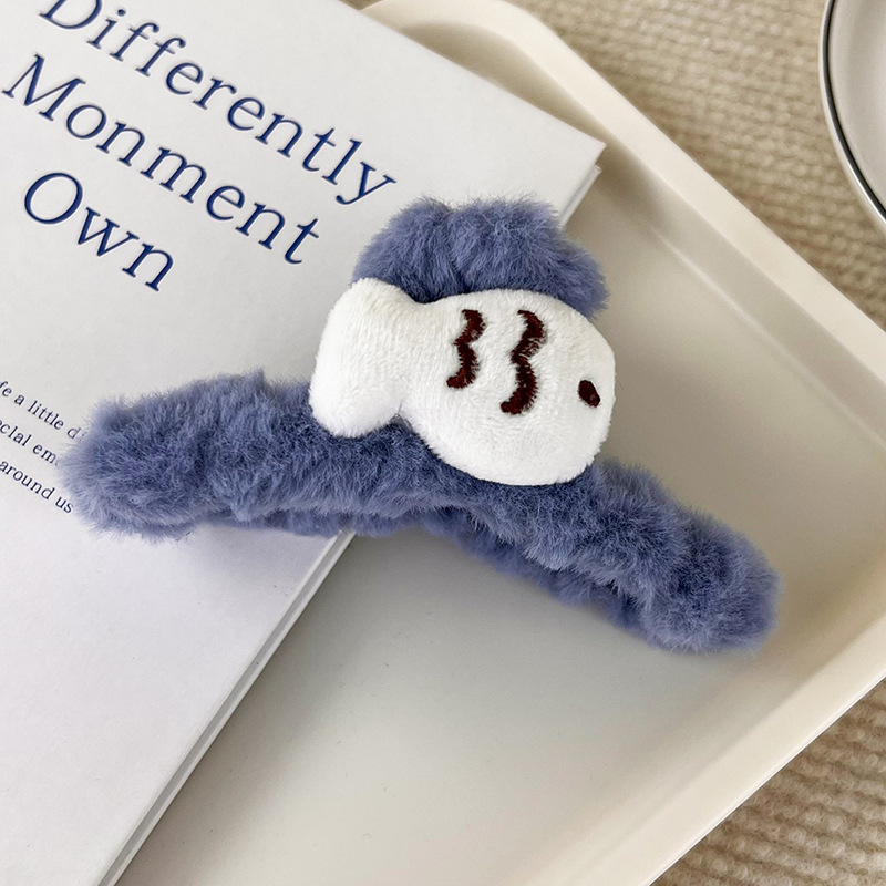 Blauer Goldfisch Plüsch Haarklemme