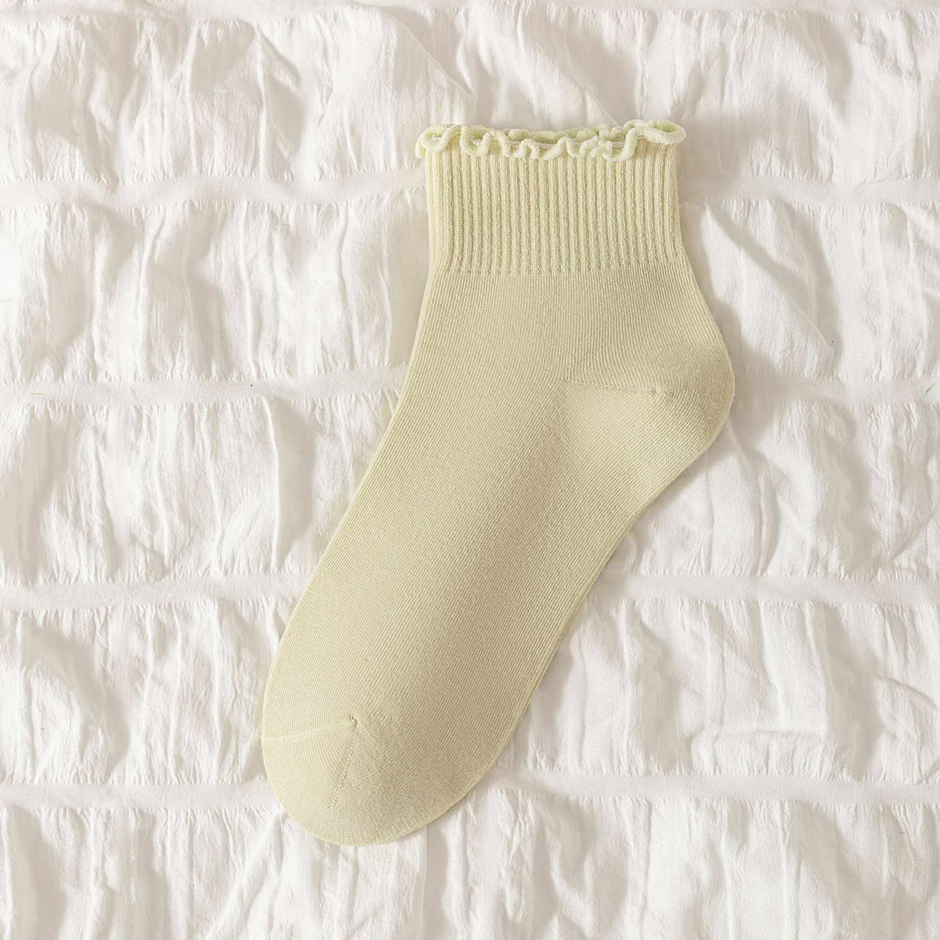 Bavlněné ponožky s vroubkovaným okrajem