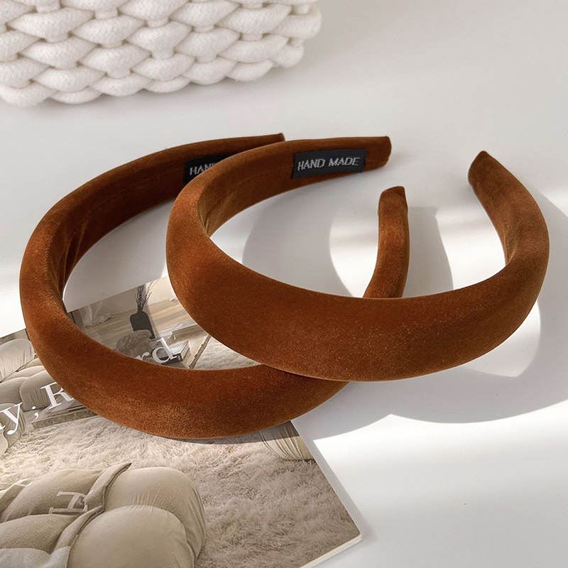 Cinta para el Cabello de Terciopelo Naranja Calabaza