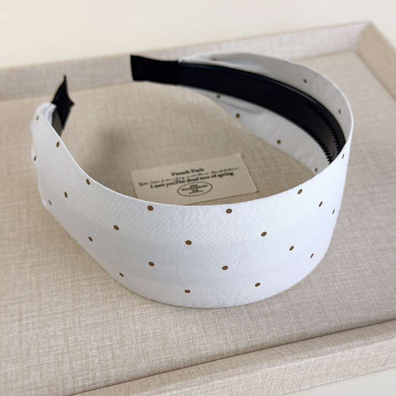 Bandă pentru Păr din Material Textil Lată cu Puncte