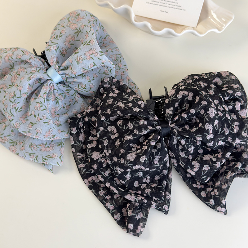 리본 포니테일 클립