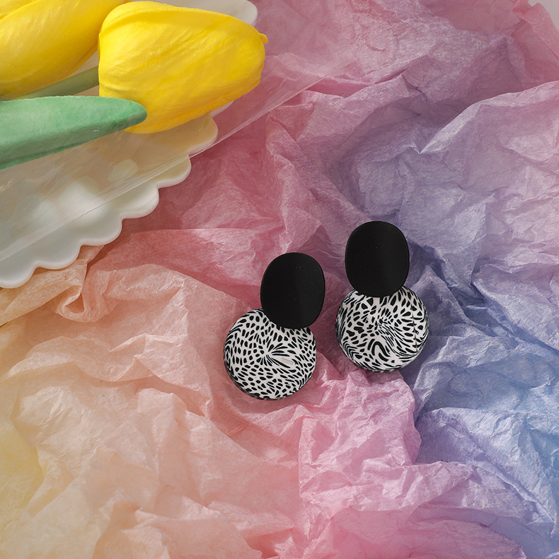 추상 기하학 귀걸이