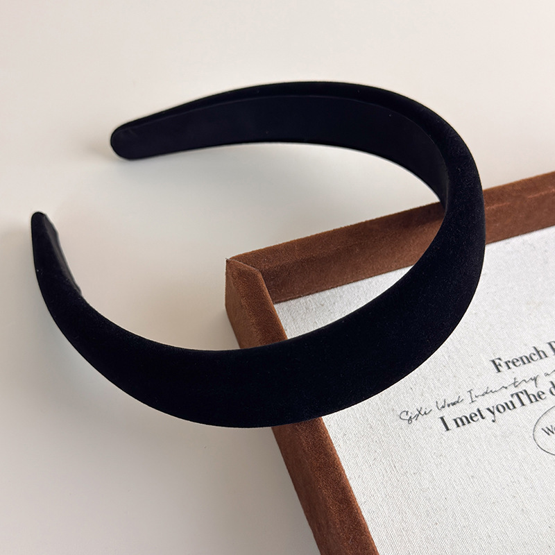 Cinta para el Cabello Negra de Punto