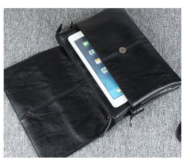 メンズPUレザークロスボディショルダーバッグ