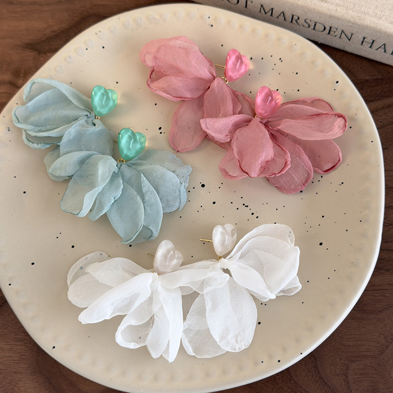 Серьги-Лепестки Сердца