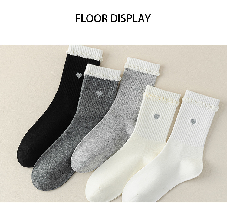 Meias de Cano Médio com Enrugamento