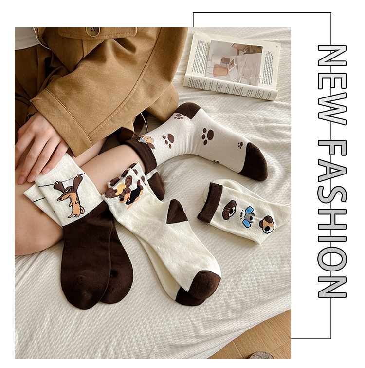 Meias Mid-Crew Femininas