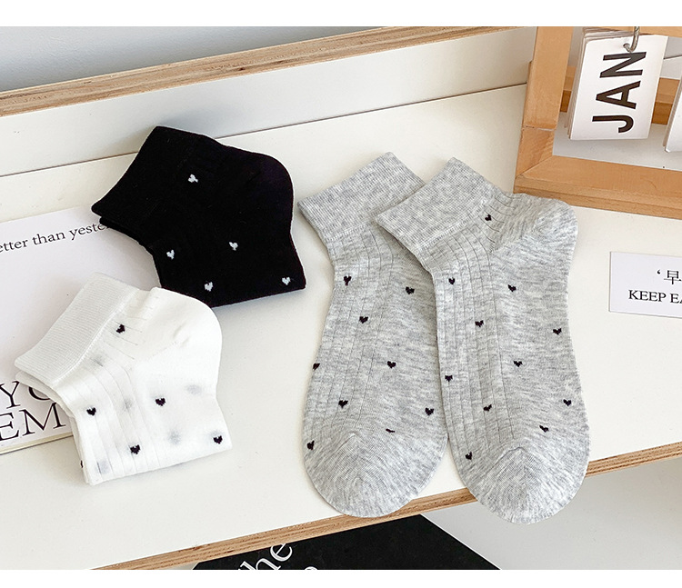 통기성 코튼 발목 양말