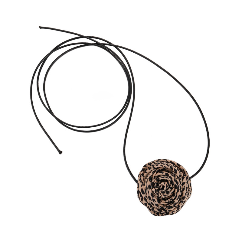 Leopardtryck Ros Choker Halsband