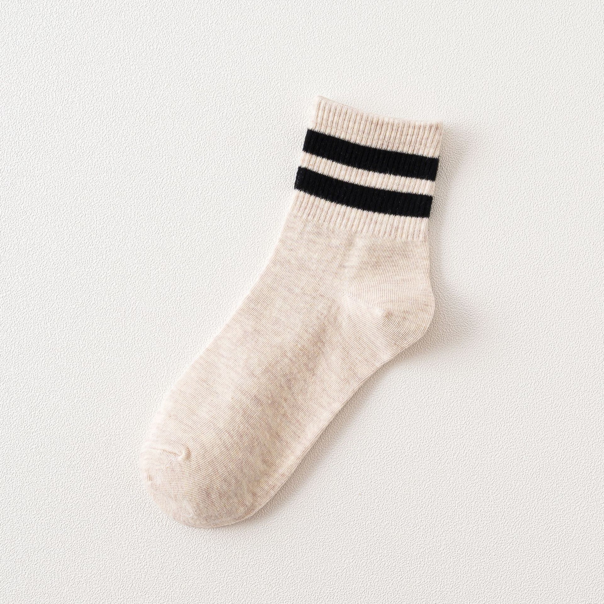 Женские Ребристые Носки с Двумя Полосками