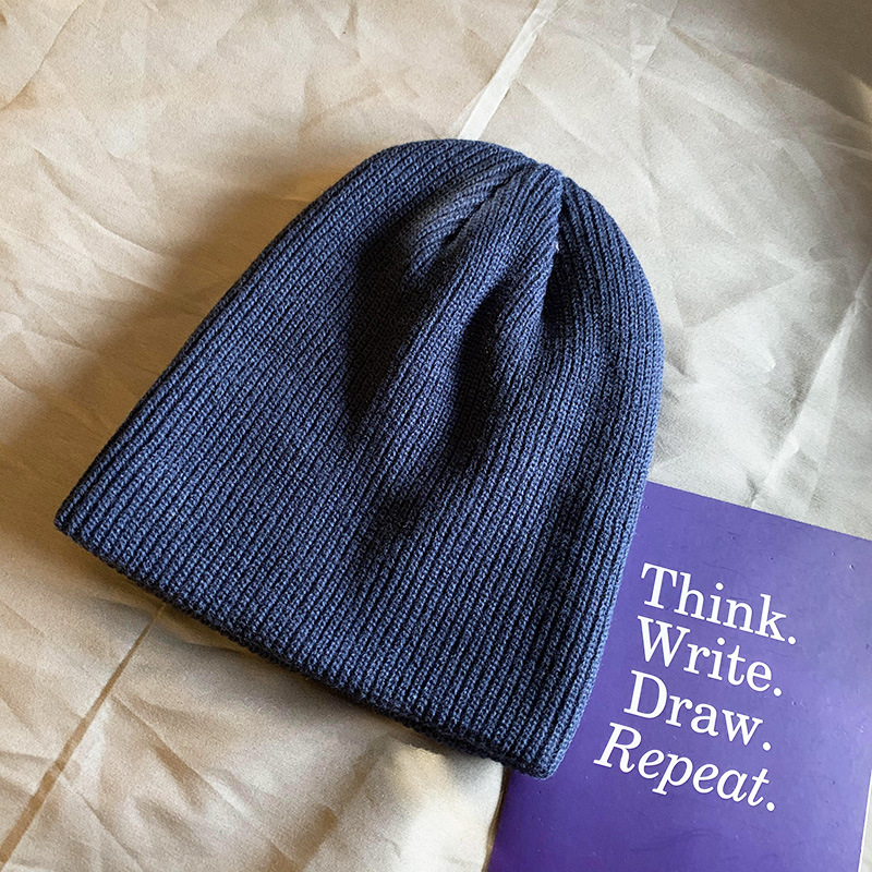 빈티지 두꺼운 니트 비니