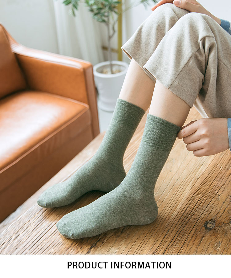 Meias Cano Médio Algodão Femininas