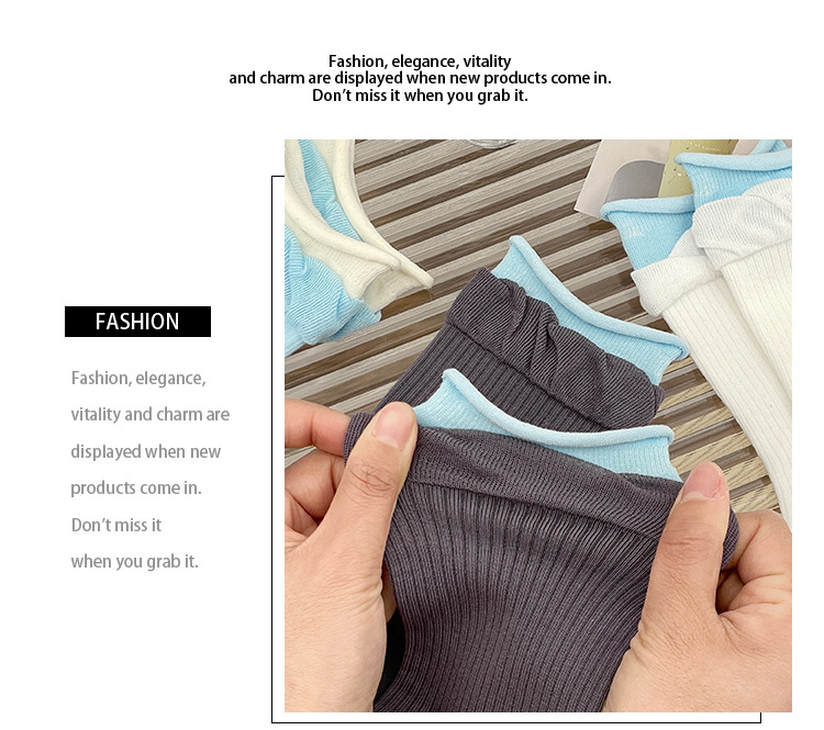 Meias Cano Médio de Algodão Penteado