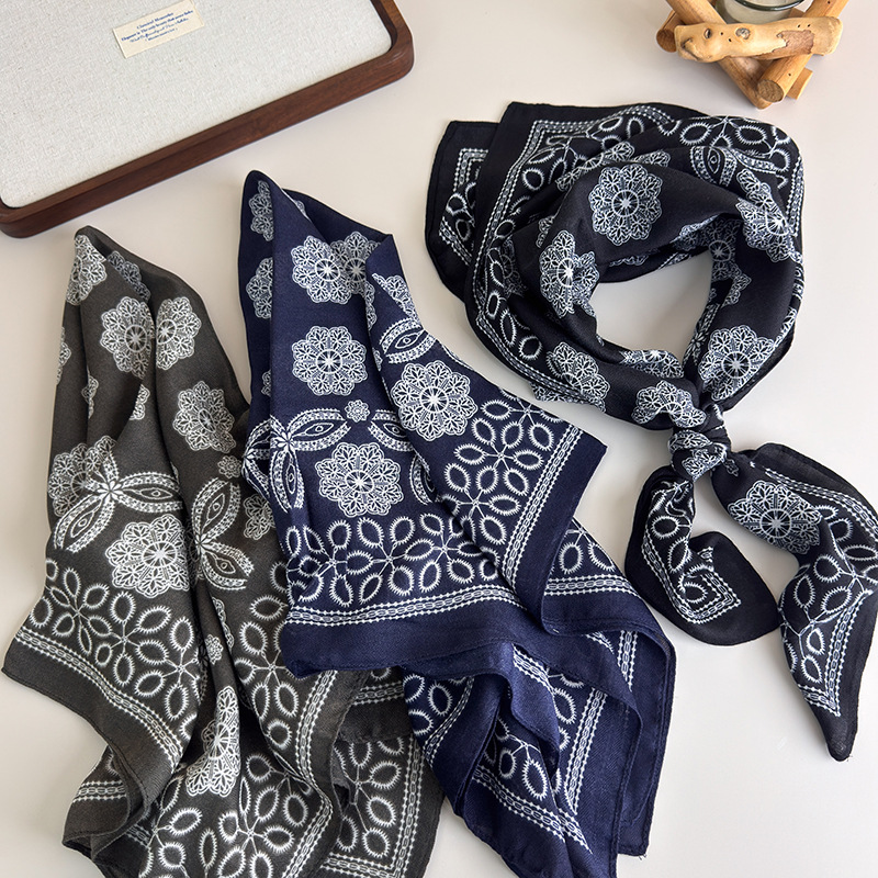 Geometrisches Quadratisches Tuch für Frauen