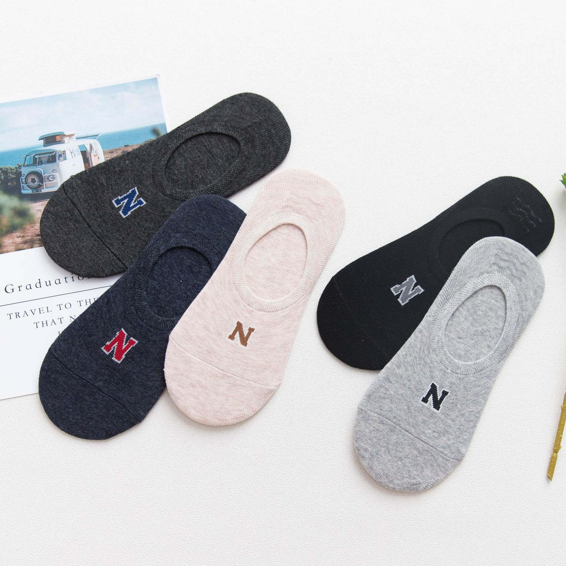 Meias Invisíveis de Algodão para Homem