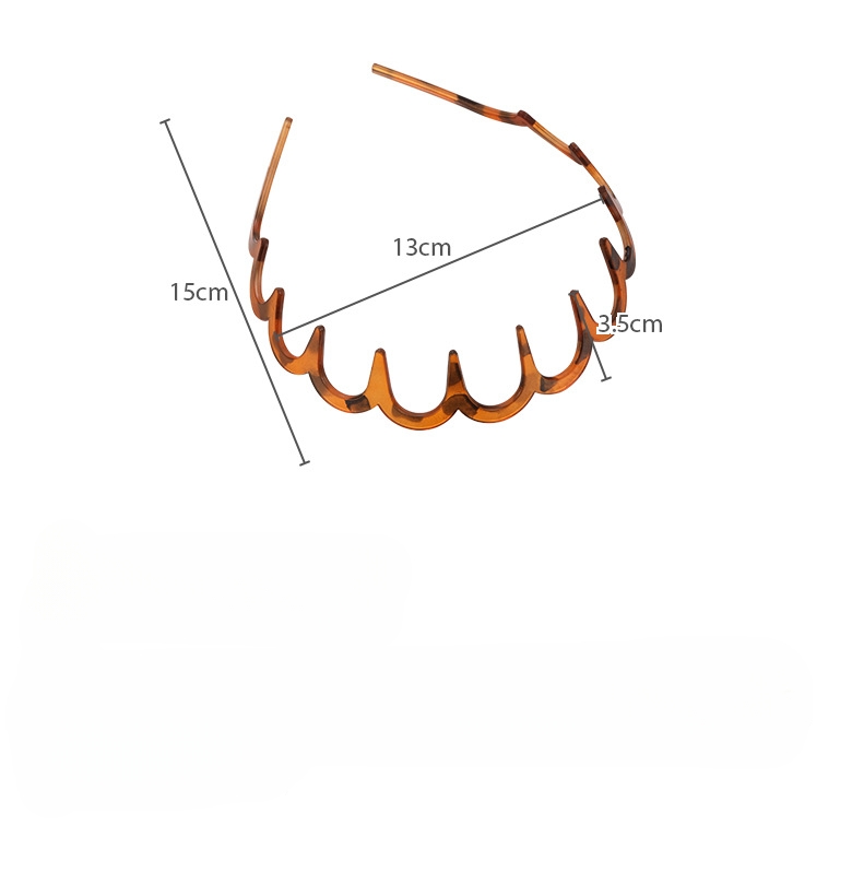Banda de Păr U în Formă de Undă din Rășină